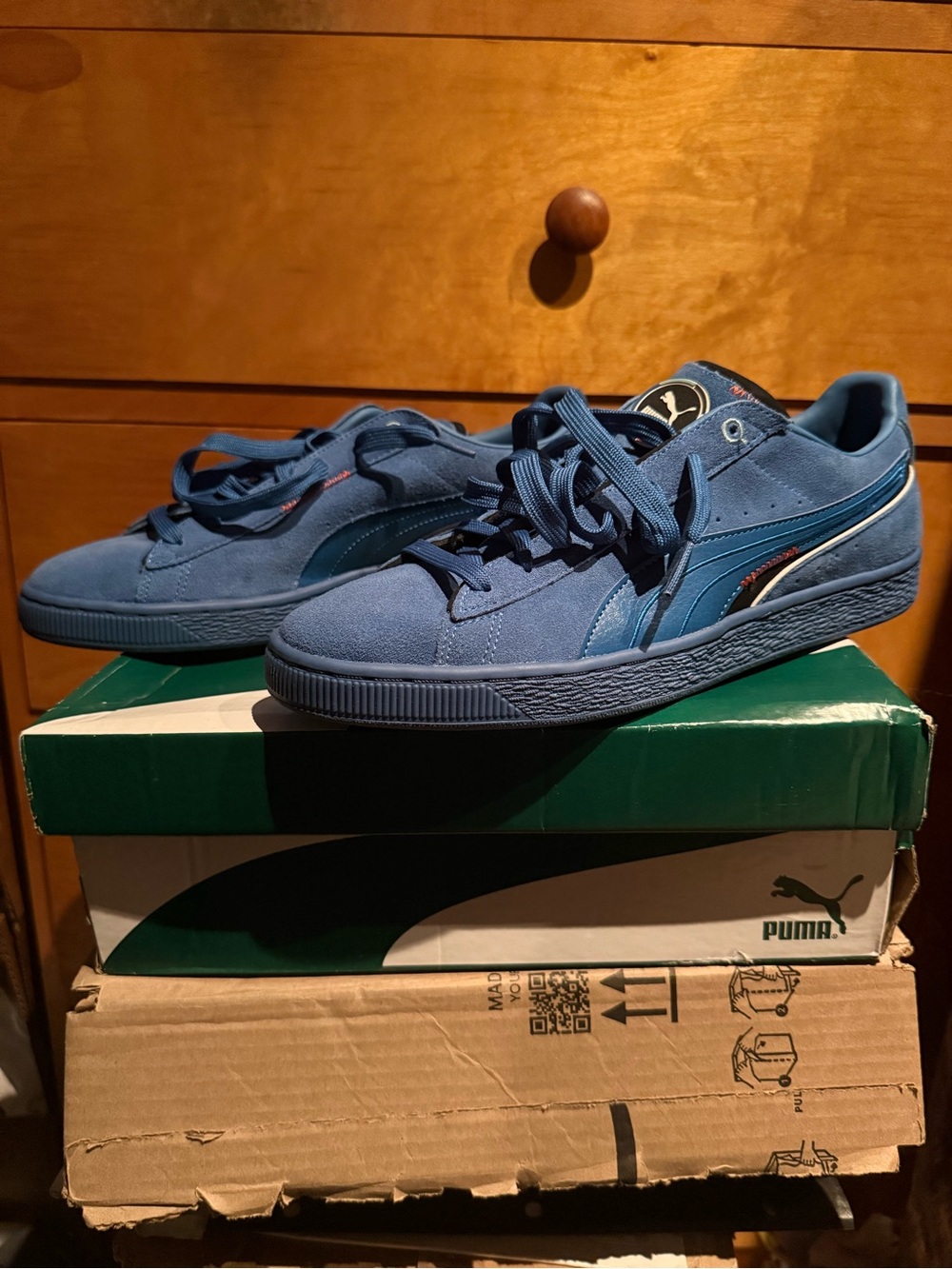 Puma XL Suede Royal Blue Low Cut Shoes